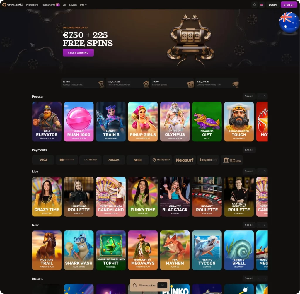 CrownGold Casino: Login, Bonuses, and App Guide