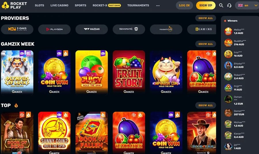 Payment Methods at Rocket Play Casino